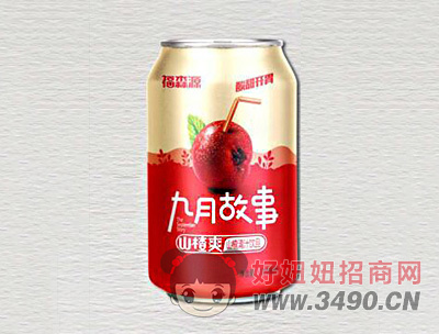 福森源九月故事山楂爽山楂清汁饮品310ml